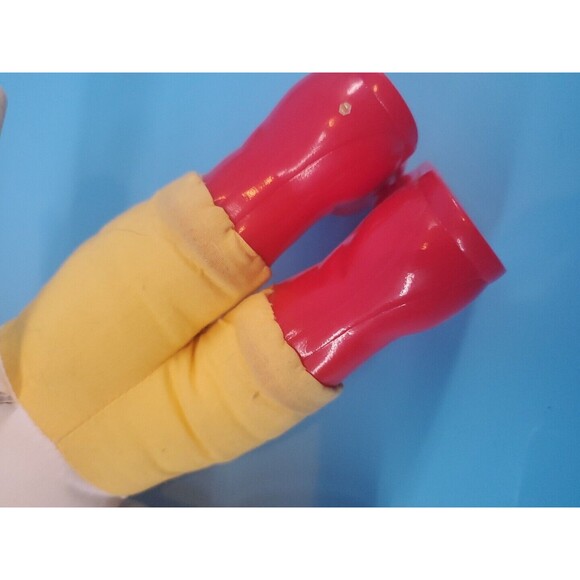 Vintage Mick Mouse 12" Plush Firefighter Red Boots Hat Applause - Picture 11 of 12